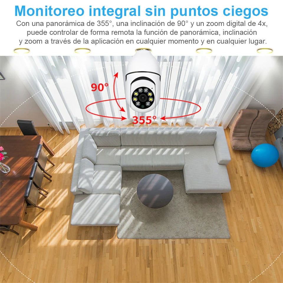 FOCO CÁMARA WI-FI FULL HD 360° PRO